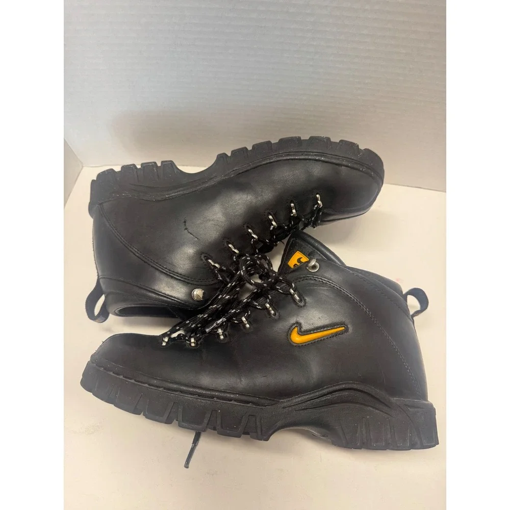 Nike ACG Air Gimli Vintage Leather Hiking Boots Black Yellow Mens 9.5 Nike ACG Air Gimli Vintage Leather Hiking Boots Black Yellow  main image 3